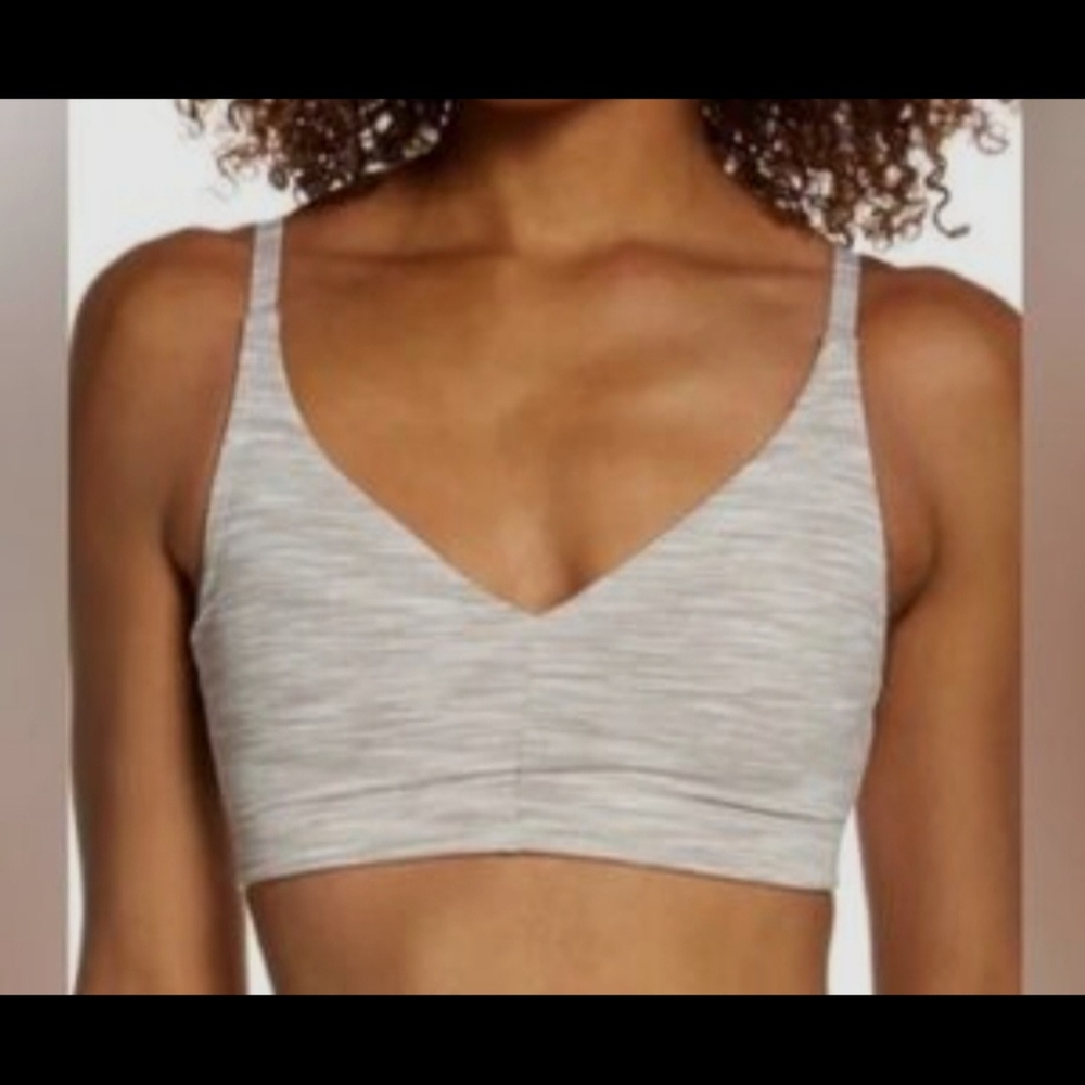 Outdoor Voices Tan and Gray Sports Bra Sz. S